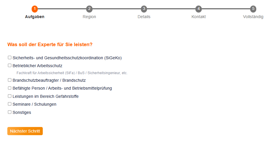 Angebotsanfrage SiGeKo