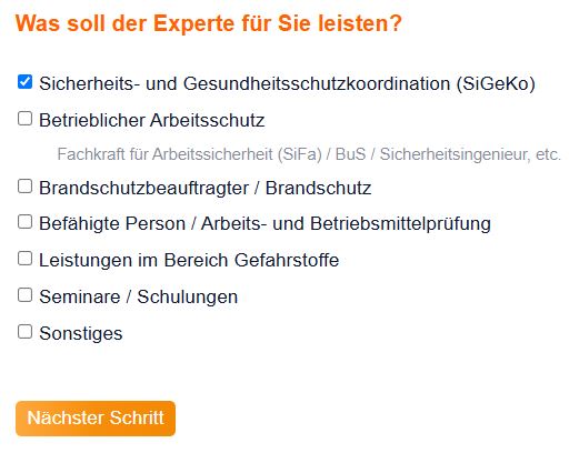 Angebotsanfrage SiGeKo in Erlangen
