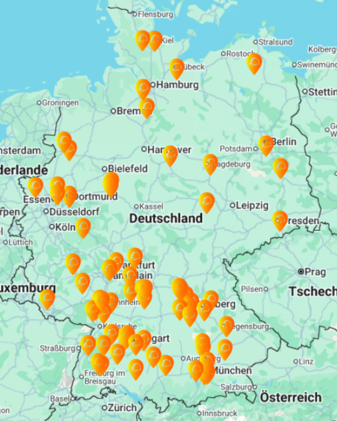 Standorte unserer Partnerfirmen vom 12.10.2026