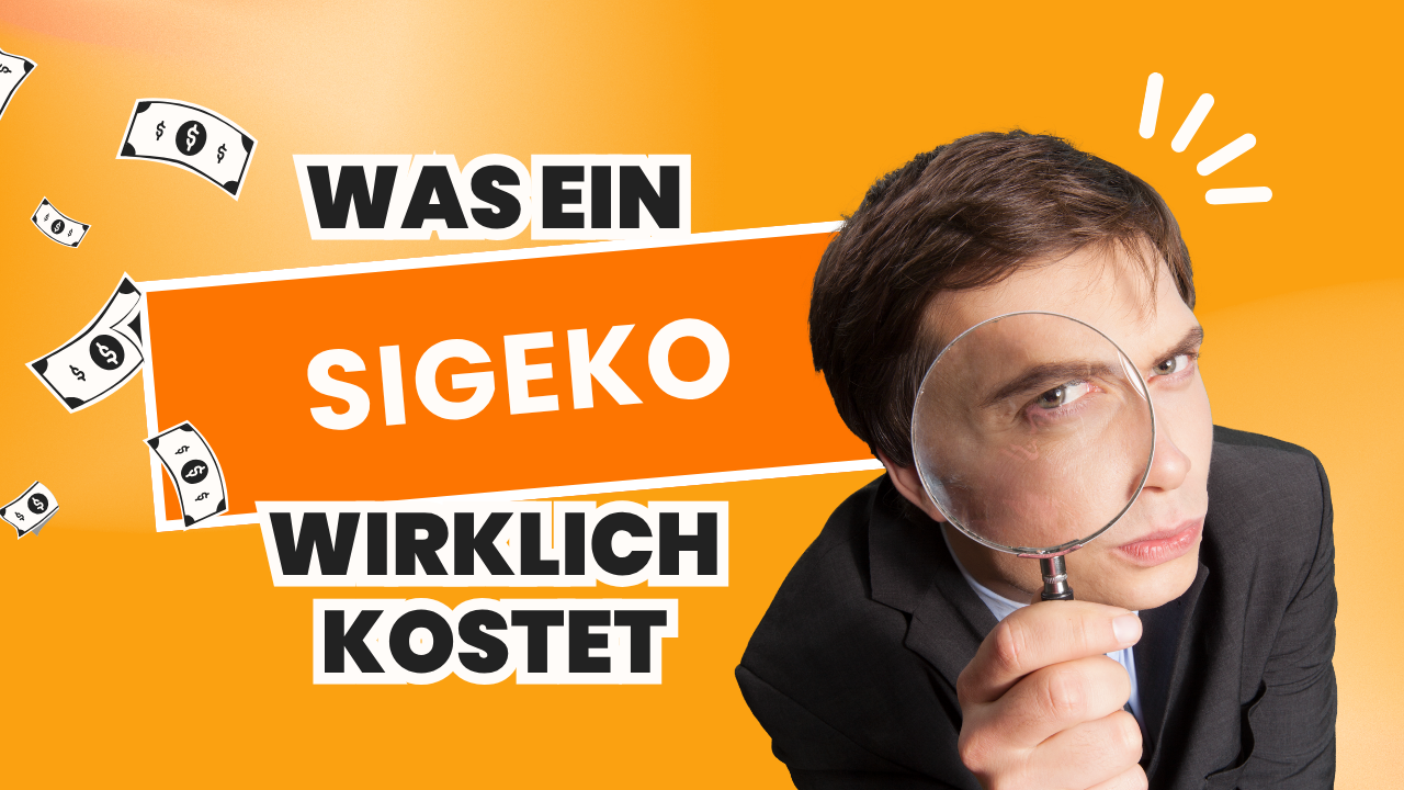 Weiterleitung zu YouTube: SIGEKO KOSTEN erklärt: Was ein SiGeKo WIRKLICH kostet